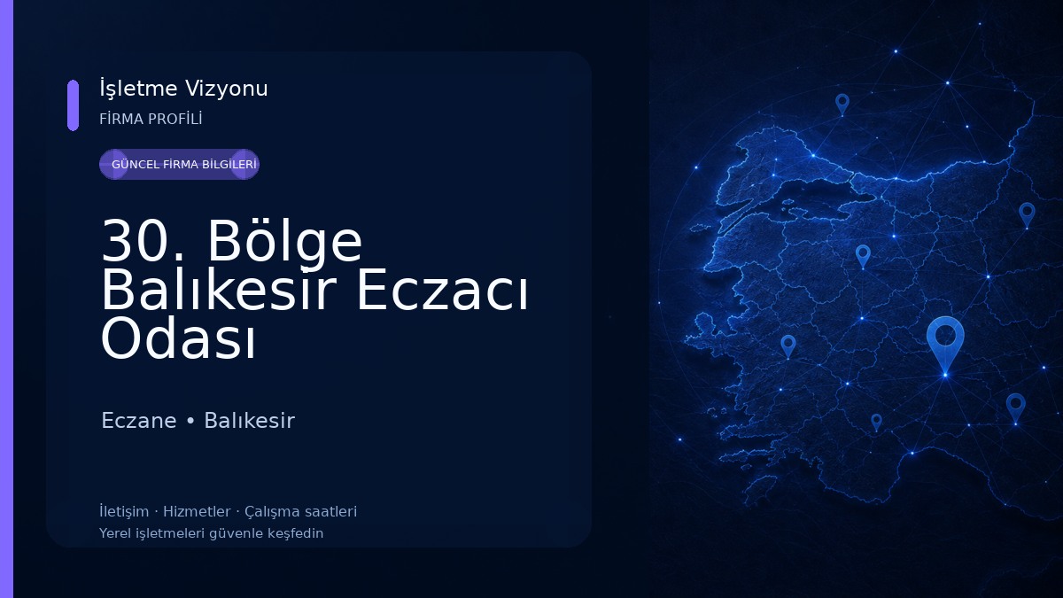 30. Bölge Balıkesir Eczacı Odası