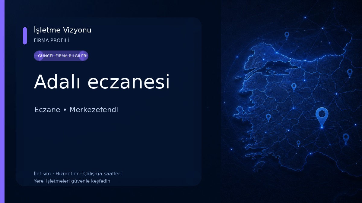 Adalı eczanesi Eczane