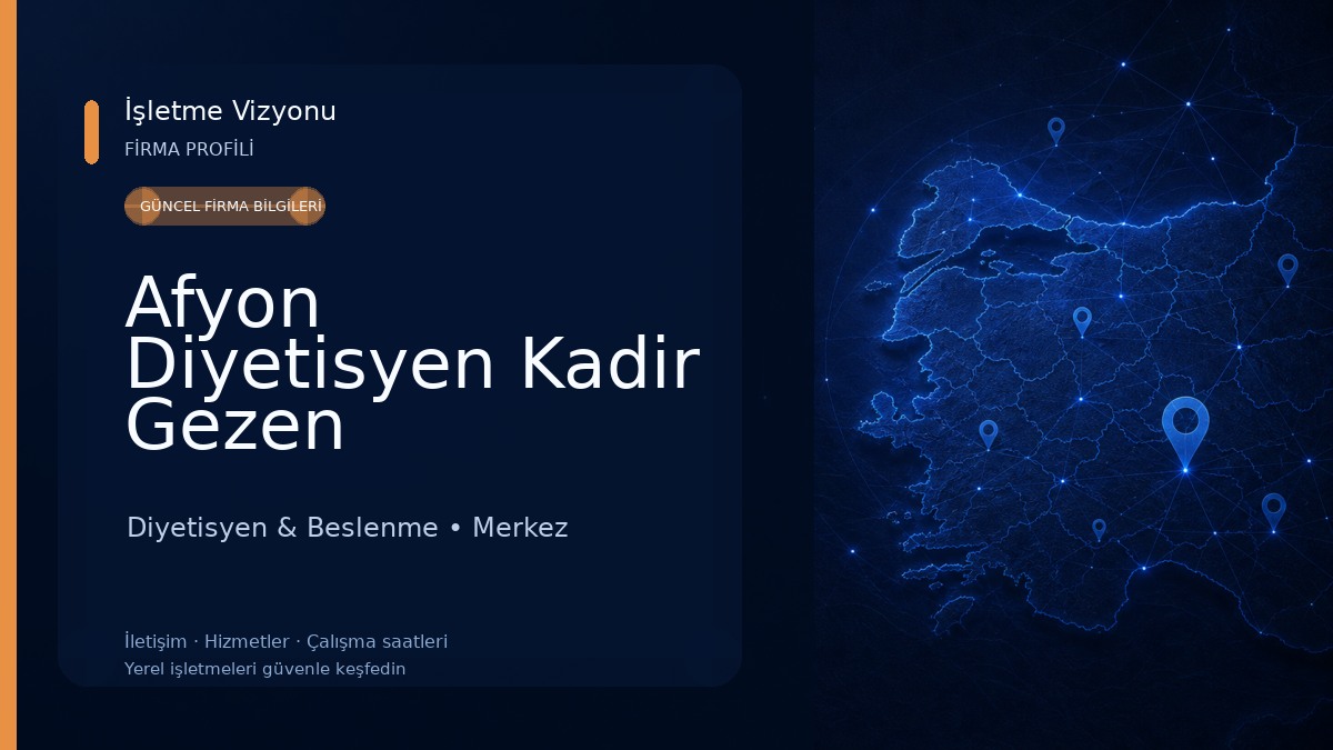 Afyon Diyetisyen Kadir Gezen 