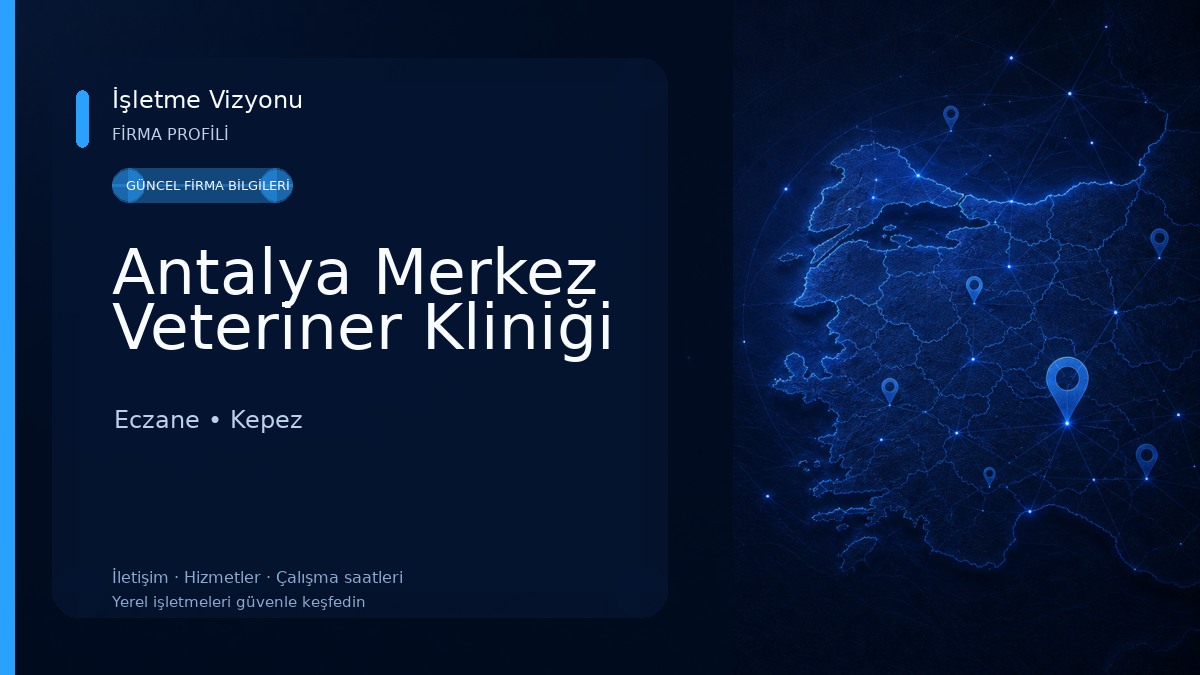 Antalya Merkez Veteriner Kliniği Eczane