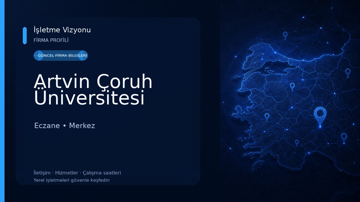 Artvin Çoruh Üniversitesi Eczane