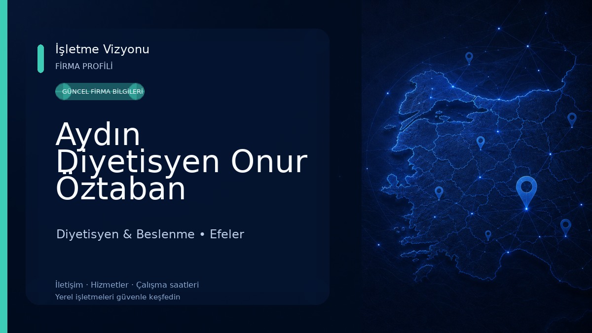 Aydın Diyetisyen Onur Öztaban Diyetisyen & Beslenme