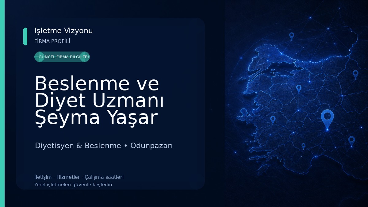Beslenme ve Diyet Uzmanı Şeyma Yaşar Diyetisyen & Beslenme