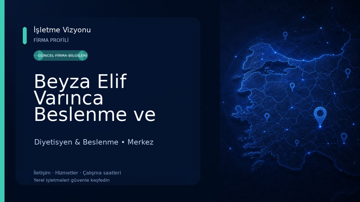 Beyza Elif Varınca Beslenme ve Diyet Danışmanlığı 