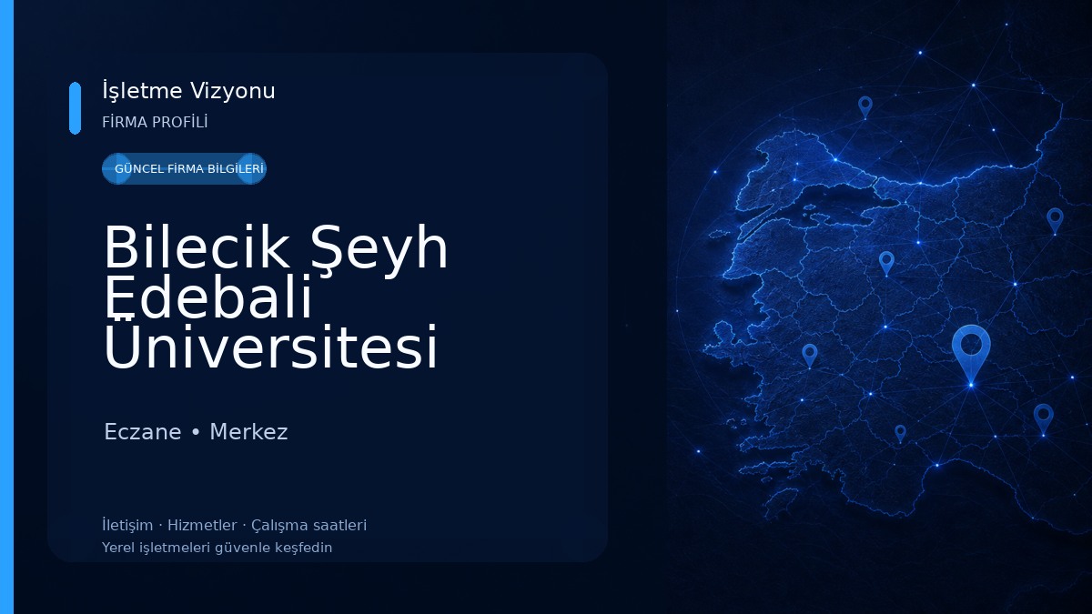 Bilecik Şeyh Edebali Üniversitesi Eczane