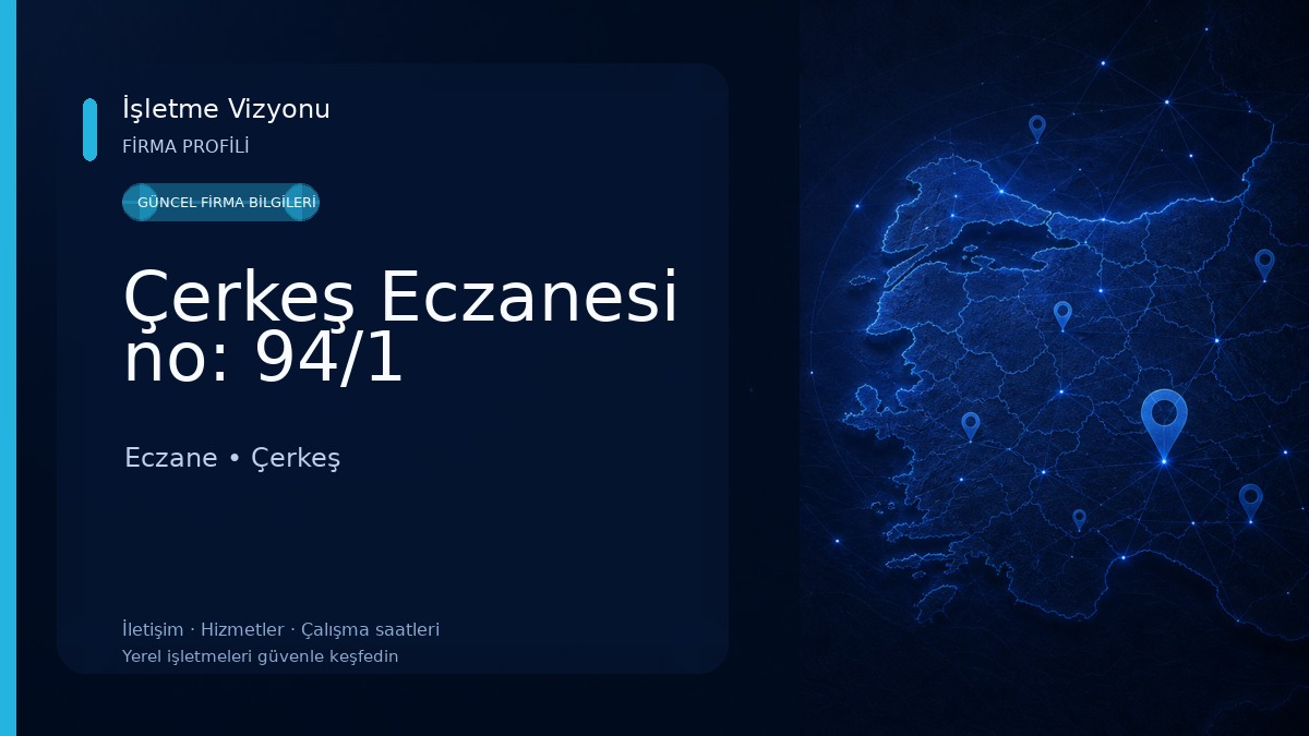 Çerkeş Eczanesi no: 94/1 Eczane