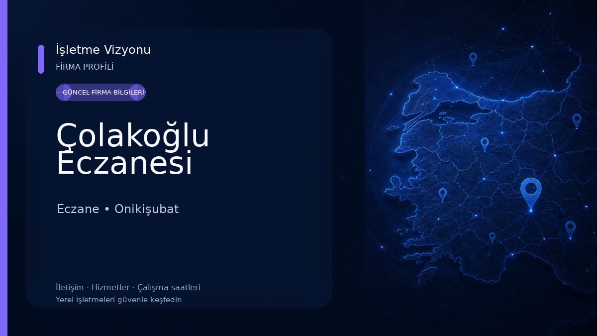 Çolakoğlu Eczanesi Eczane