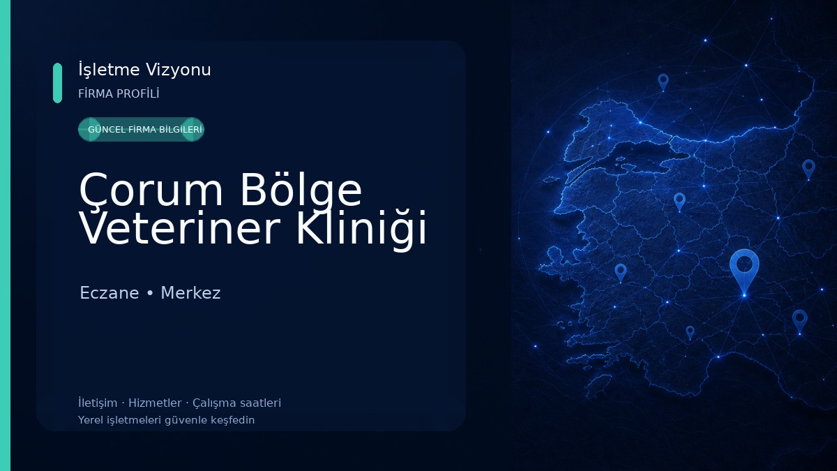 Çorum Bölge Veteriner Kliniği Eczane