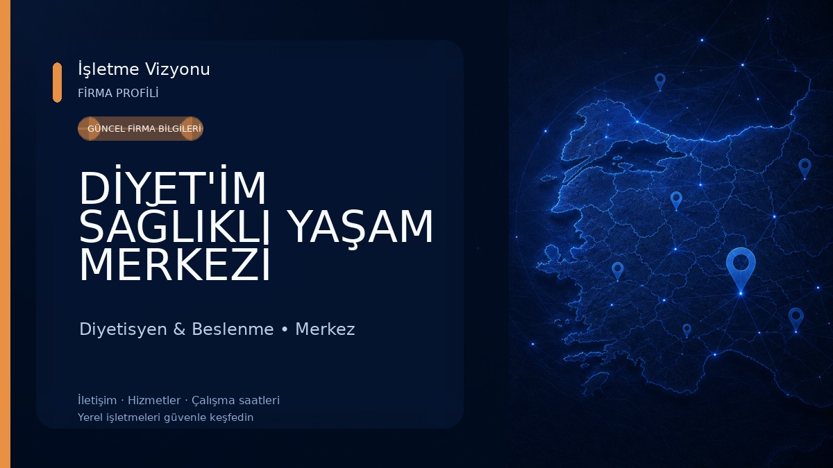 DİYET'İM SAĞLIKLI YAŞAM MERKEZİ Diyetisyen & Beslenme