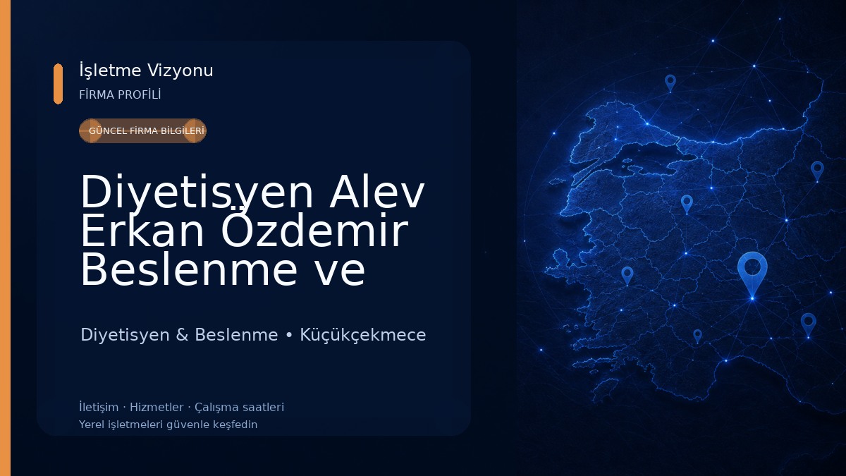 Diyetisyen Alev Erkan Özdemir Beslenme ve Diyet Danışmanlığı Diyetisyen & Beslenme