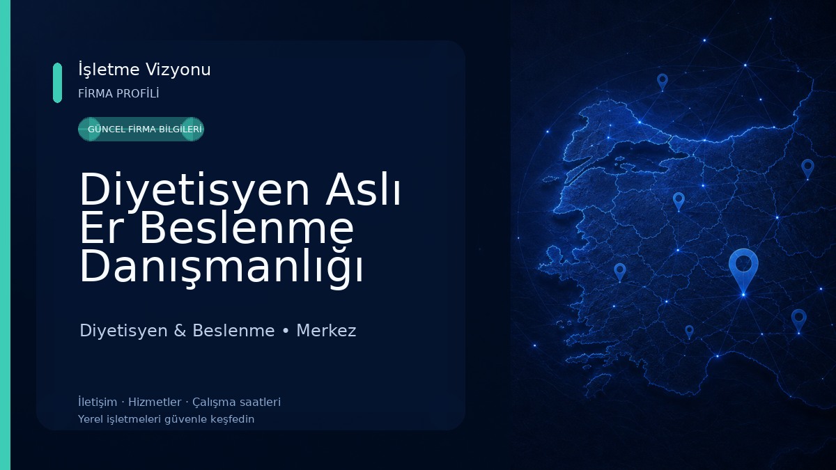 Diyetisyen Aslı Er Beslenme Danışmanlığı 