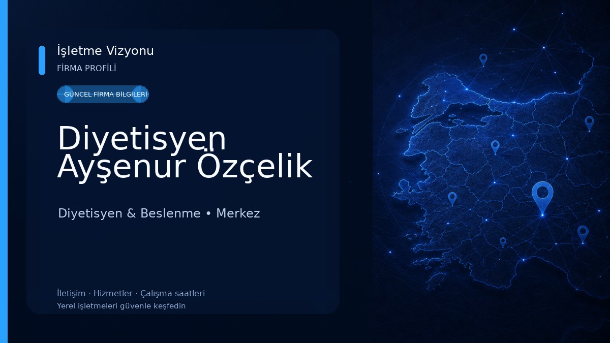 Diyetisyen Ayşenur Özçelik Diyetisyen & Beslenme