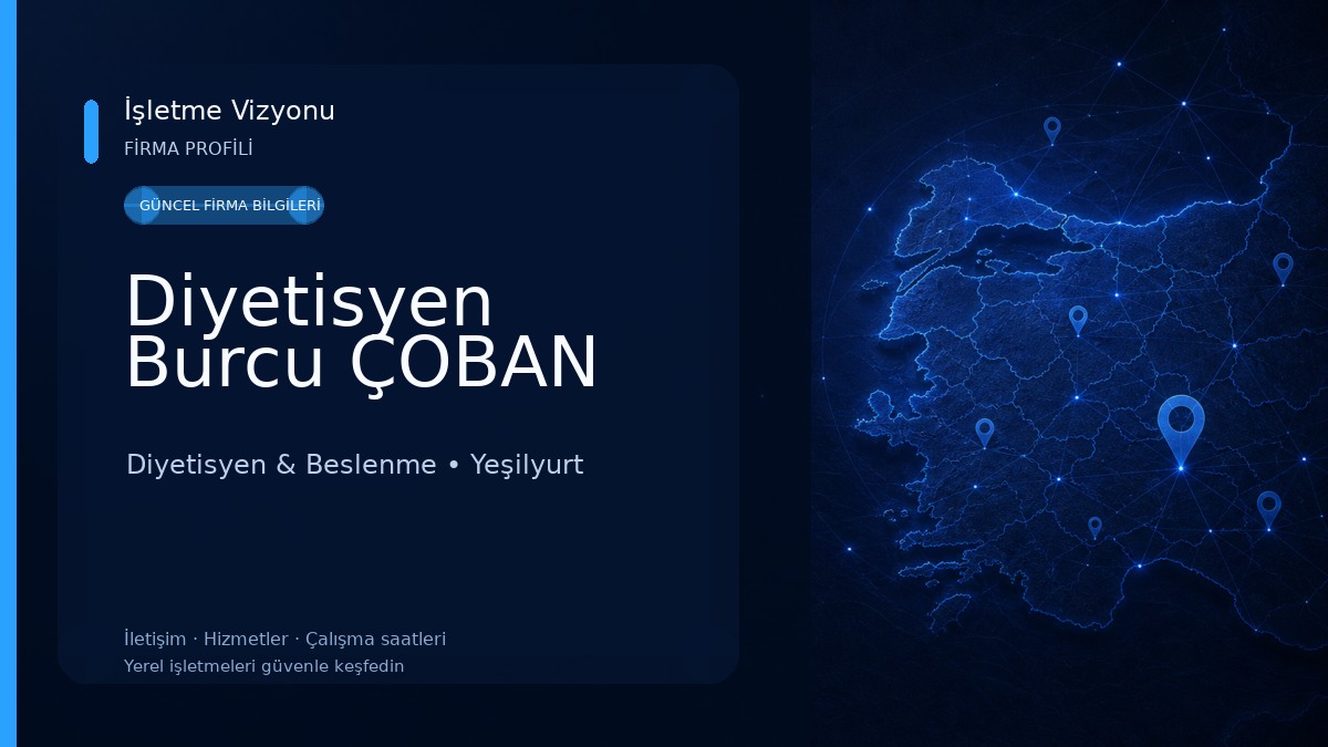 Diyetisyen Burcu ÇOBAN Diyetisyen & Beslenme