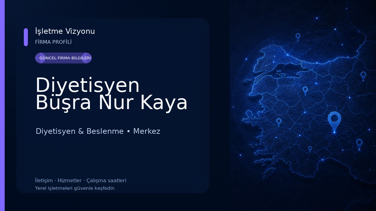 Diyetisyen Büşra Nur Kaya Diyetisyen & Beslenme
