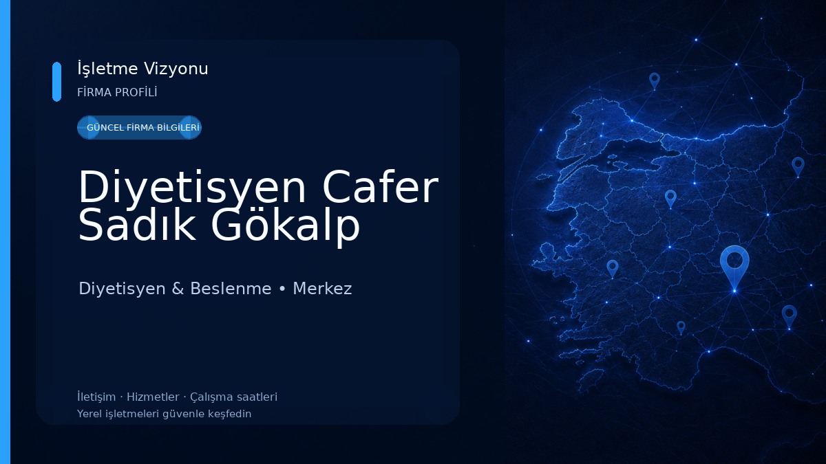 Diyetisyen Cafer Sadık Gökalp Diyetisyen & Beslenme
