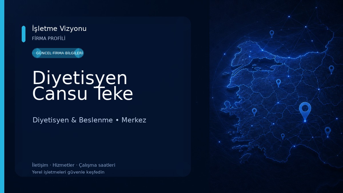 Diyetisyen Cansu Teke Diyetisyen & Beslenme