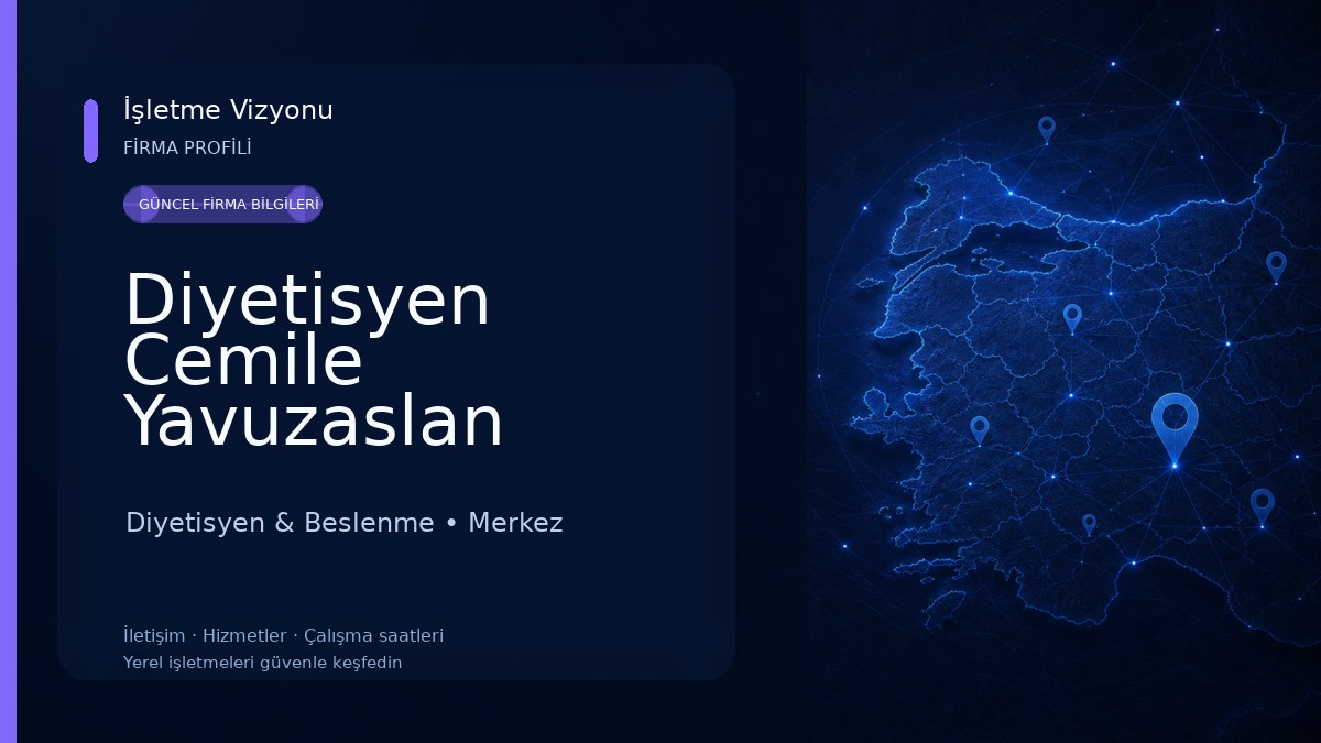 Diyetisyen Cemile Yavuzaslan Diyetisyen & Beslenme