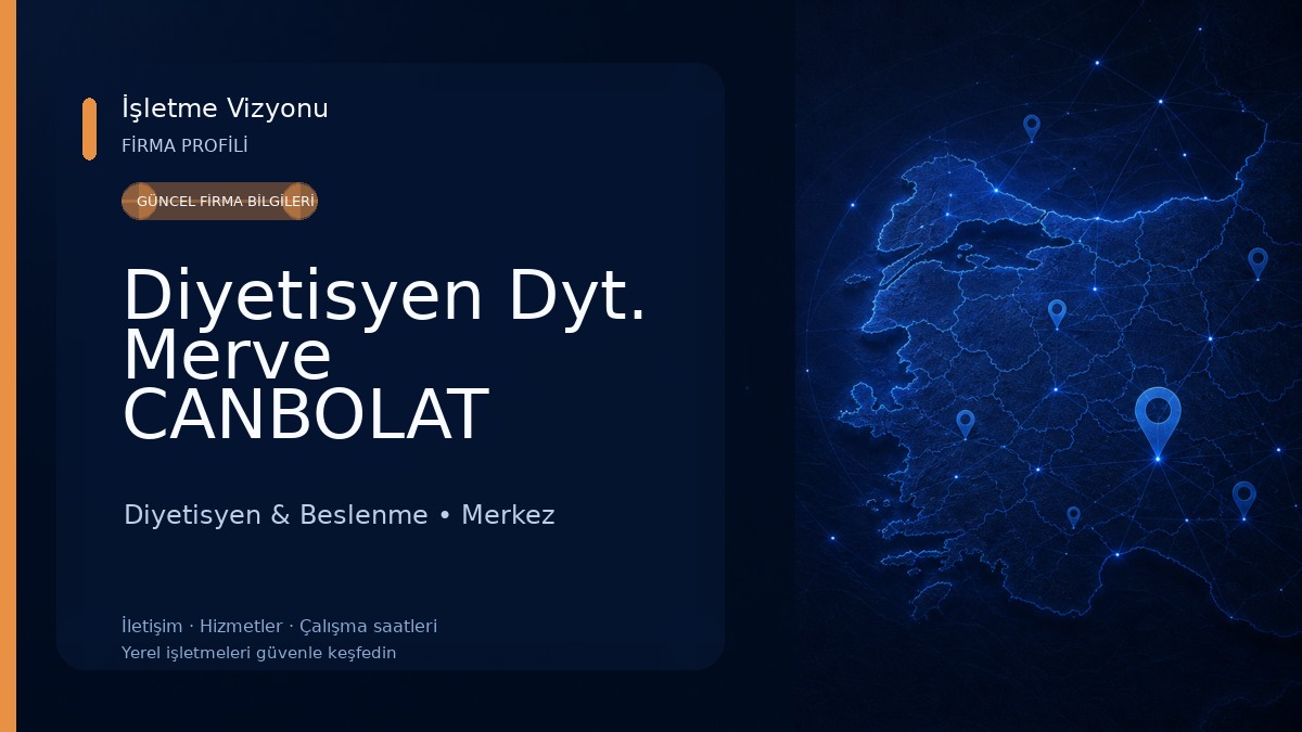 Diyetisyen Dyt. Merve CANBOLAT Diyetisyen & Beslenme
