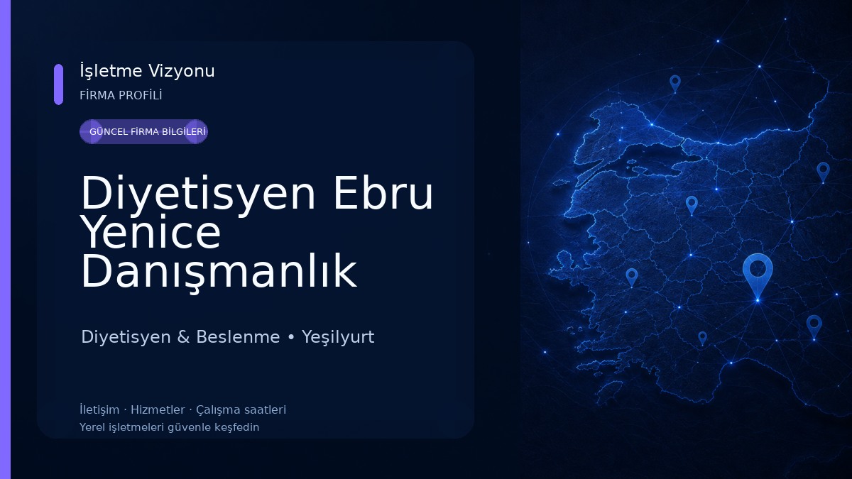 Diyetisyen Ebru Yenice Danışmanlık Merkezi Diyetisyen & Beslenme
