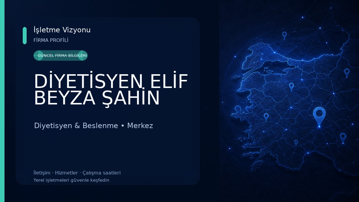 DİYETİSYEN ELİF BEYZA ŞAHİN 