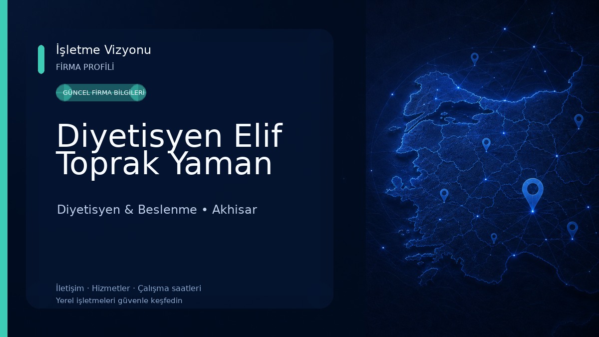 Diyetisyen Elif Toprak Yaman 
