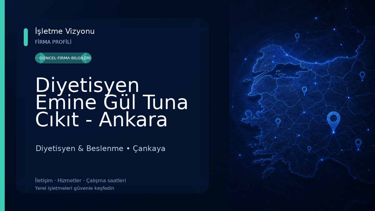 Diyetisyen Emine Gül Tuna Cıkıt - Ankara Diyetisyen Kilo Verme Zayıflama Diyetisyen & Beslenme