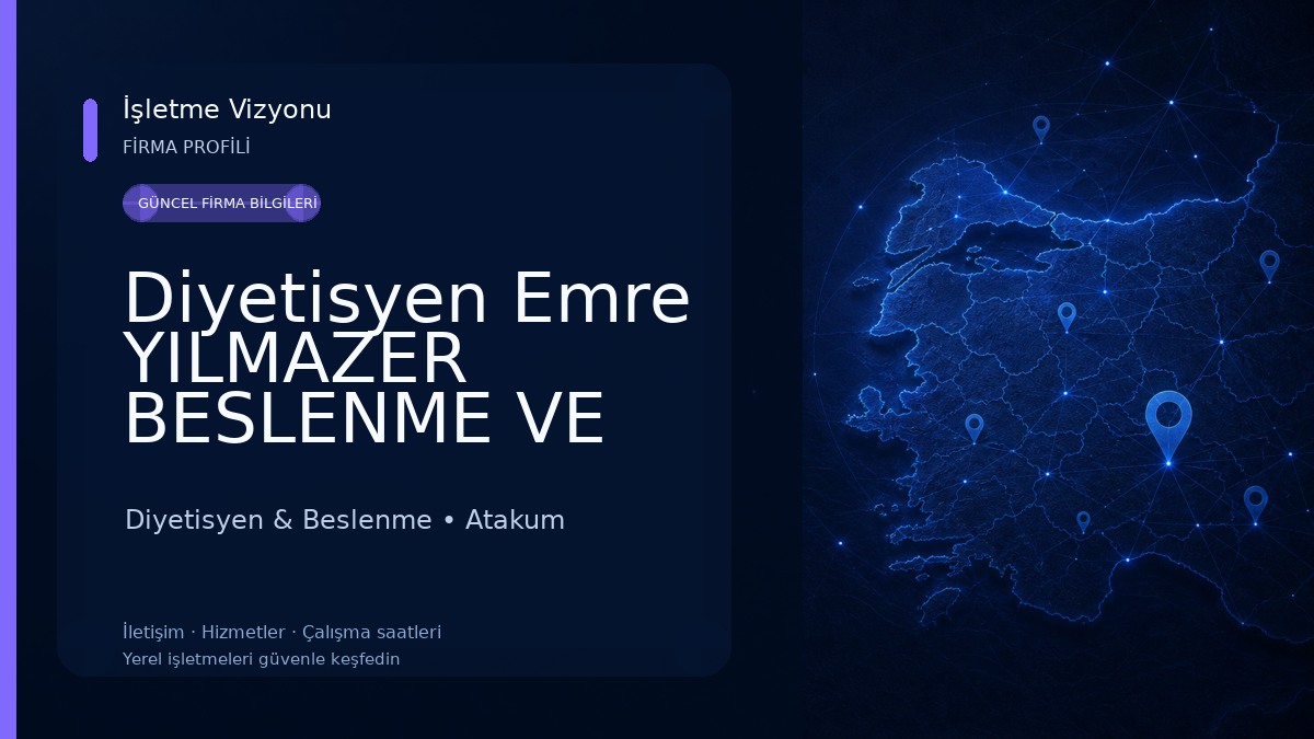 Diyetisyen Emre YILMAZER BESLENME VE DİYET KLİNİĞİ