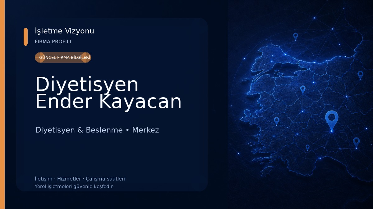 Diyetisyen Ender Kayacan Diyetisyen & Beslenme