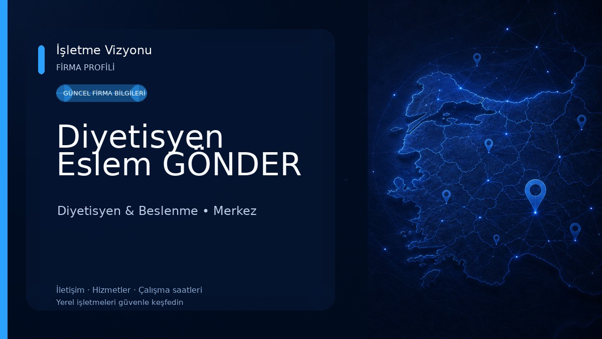 Diyetisyen Eslem GÖNDER 
