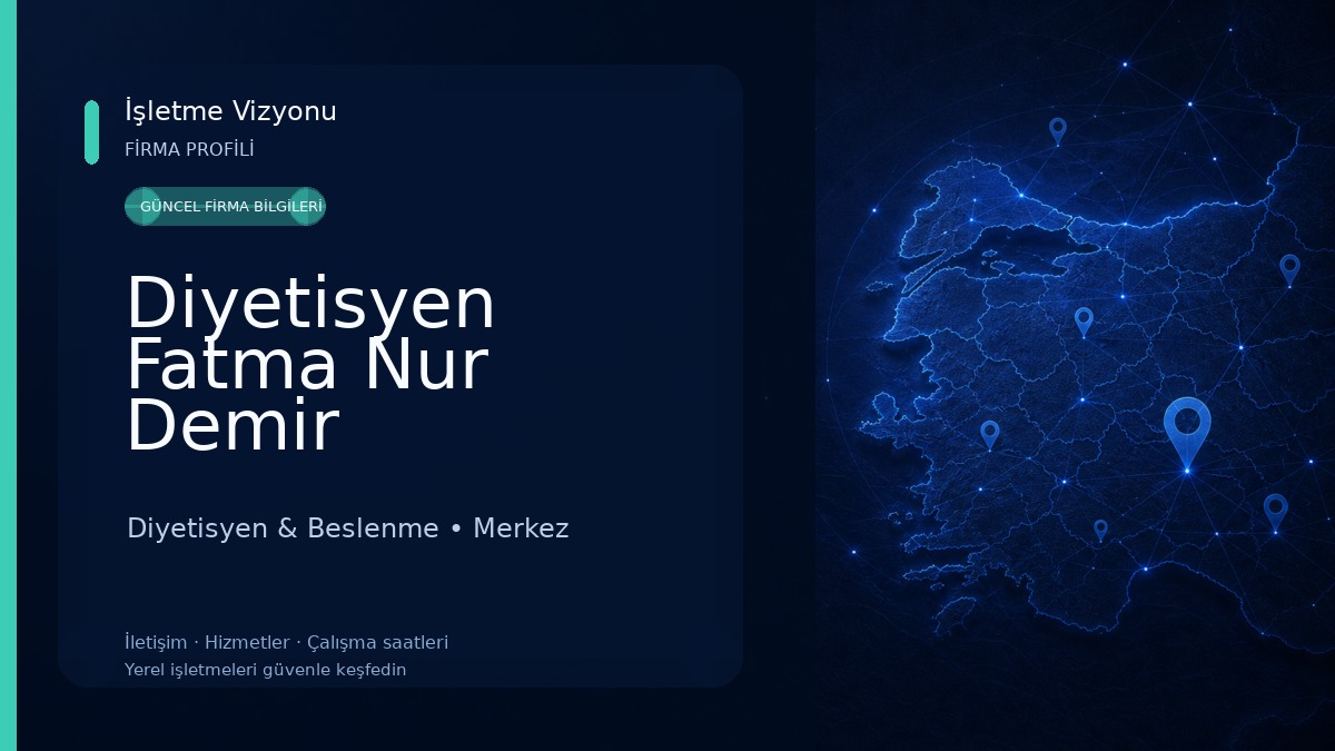 Diyetisyen Fatma Nur Demir Diyetisyen & Beslenme