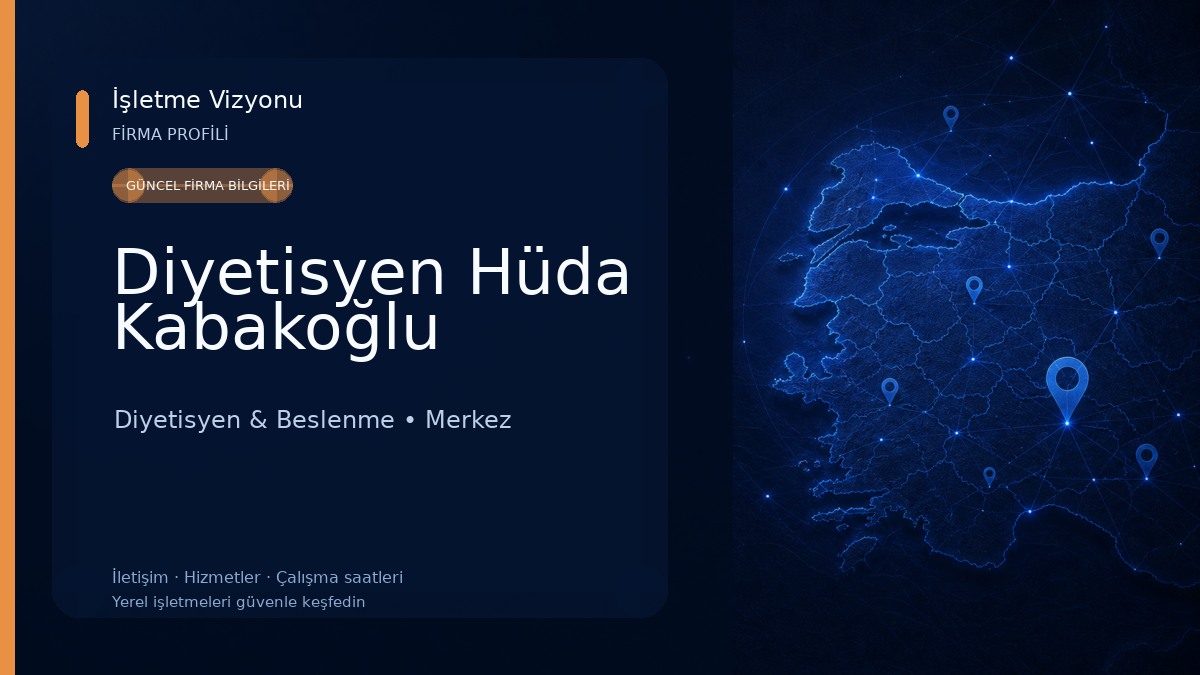 Diyetisyen Hüda Kabakoğlu Diyetisyen & Beslenme