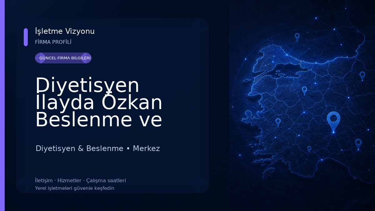 Diyetisyen İlayda Özkan Beslenme ve Diyet Kliniği