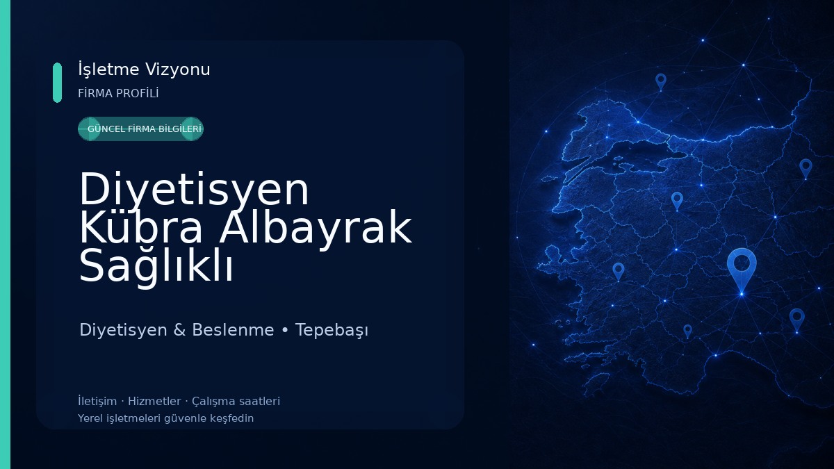 Diyetisyen Kübra Albayrak Sağlıklı Beslenme Ve Yaşam Merkezi