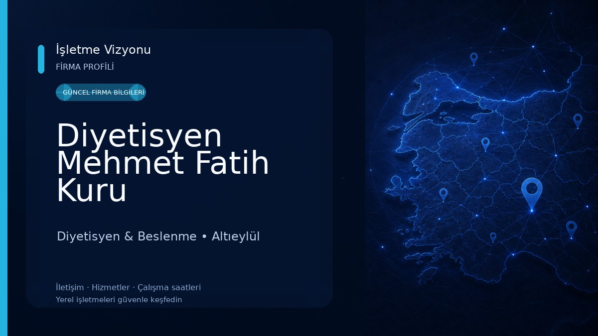 Diyetisyen Mehmet Fatih Kuru