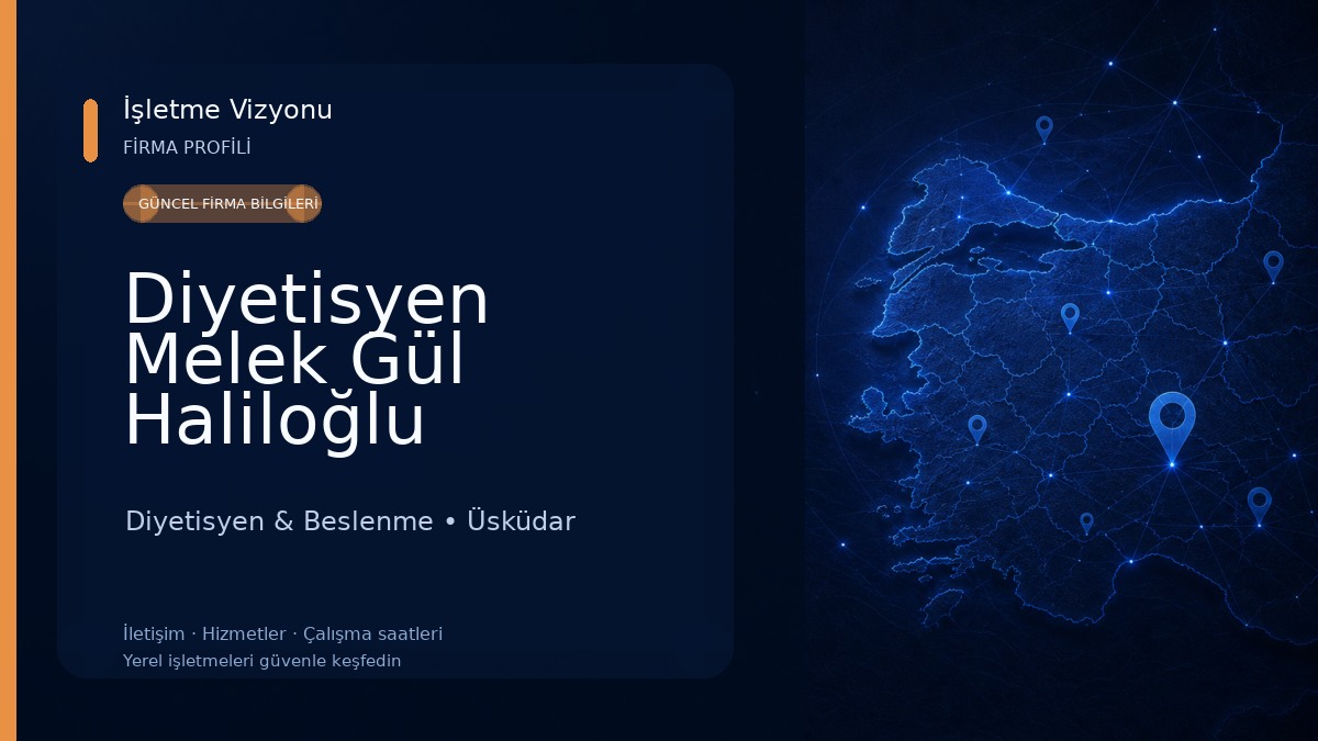 Diyetisyen Melek Gül Haliloğlu Beslenme ve Diyet Uzmanı