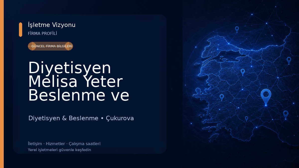 Diyetisyen Melisa Yeter Beslenme ve Sağlıklı Yaşam Merkezi Diyetisyen & Beslenme