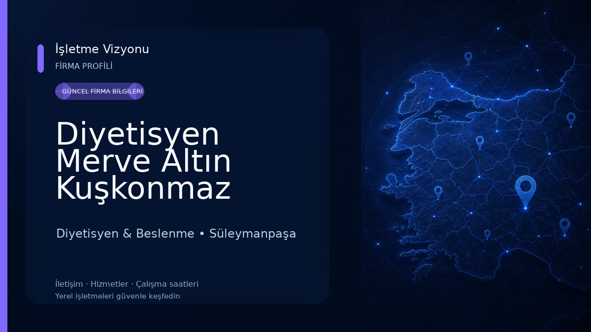 Diyetisyen Merve Altın Kuşkonmaz Diyetisyen & Beslenme