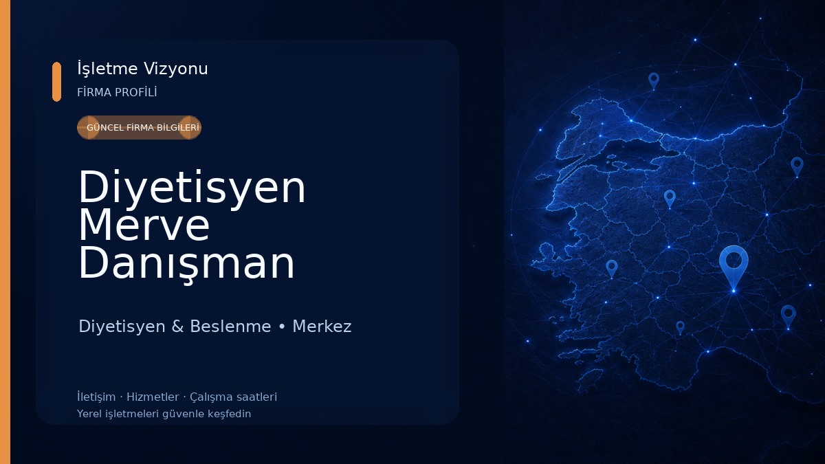 Diyetisyen Merve Danışman Diyetisyen & Beslenme