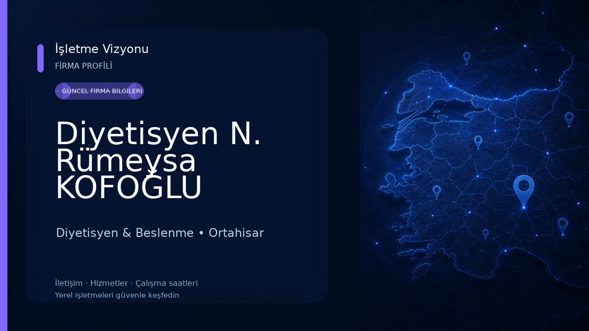 Diyetisyen N. Rümeysa KOFOĞLU Beslenme Danışmanlığı