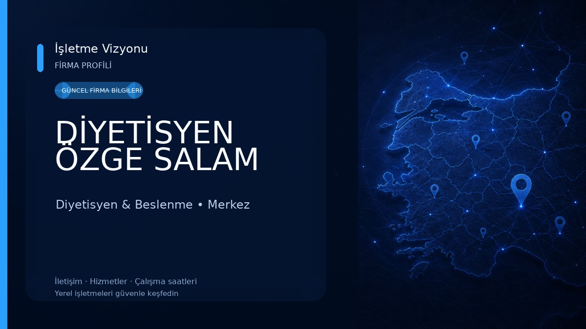 DİYETİSYEN ÖZGE SALAM Diyetisyen & Beslenme