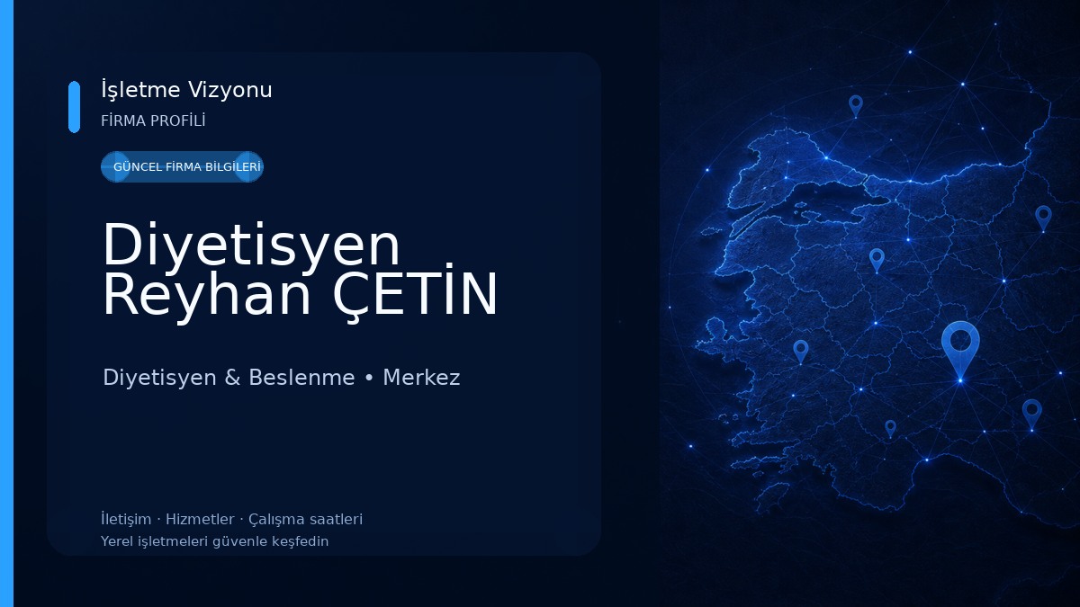 Diyetisyen Reyhan ÇETİN Diyetisyen & Beslenme