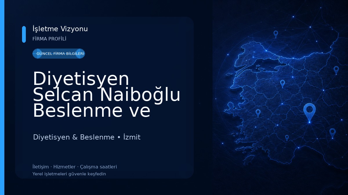 Diyetisyen Selcan Naiboğlu Beslenme ve Danışmanlık Merkezi Diyetisyen & Beslenme