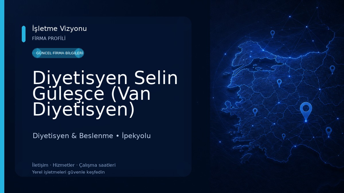 Diyetisyen Selin Güleşce (Van Diyetisyen)