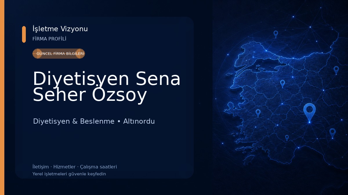 Diyetisyen Sena Seher Özsoy Diyetisyen & Beslenme