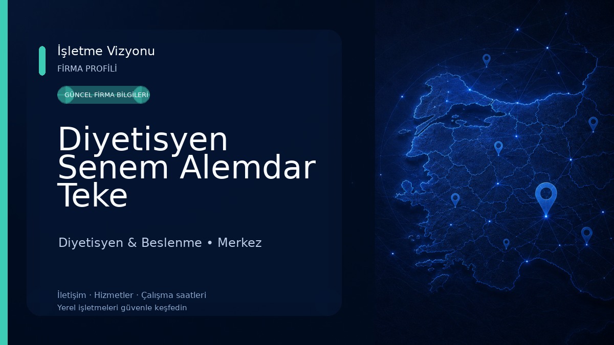 Diyetisyen Senem Alemdar Teke