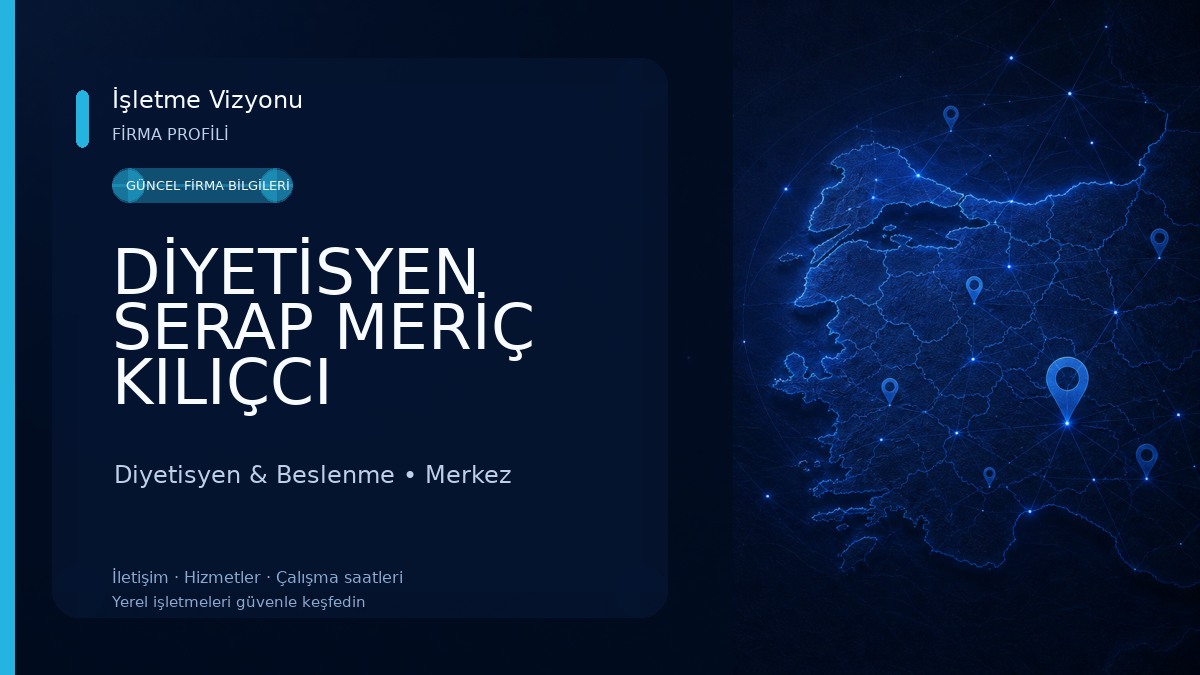 DİYETİSYEN SERAP MERİÇ KILIÇCI Diyetisyen & Beslenme