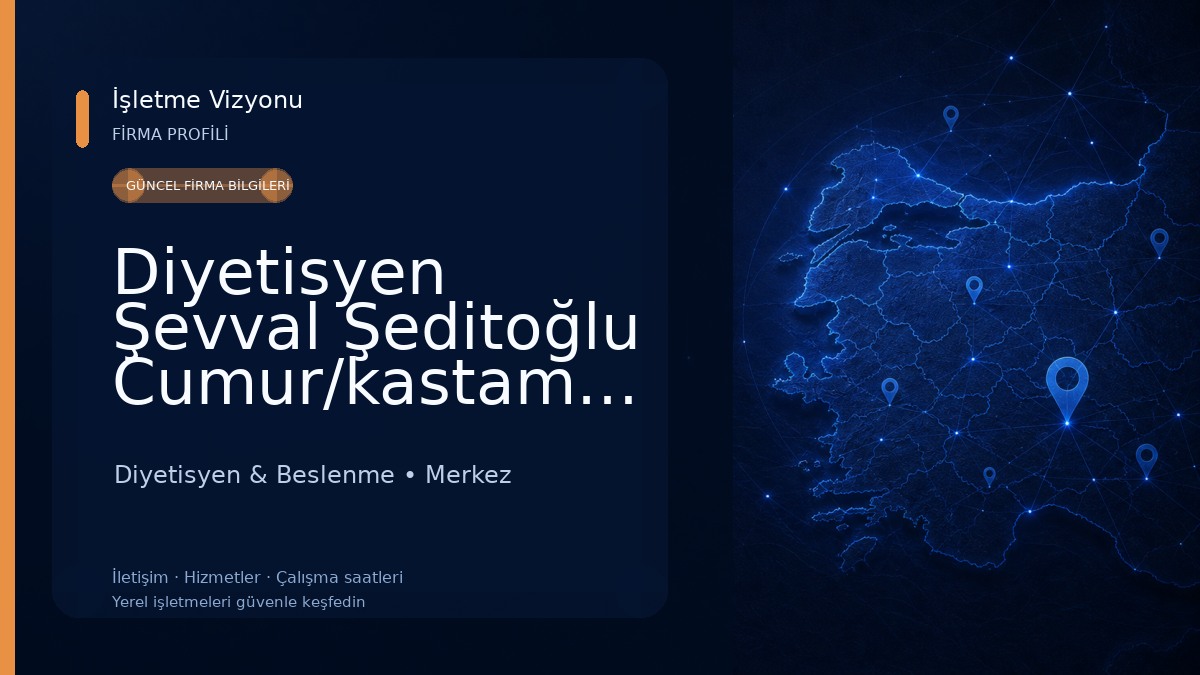 Diyetisyen Şevval Şeditoğlu Cumur/kastamonu diyetisyen Diyetisyen & Beslenme