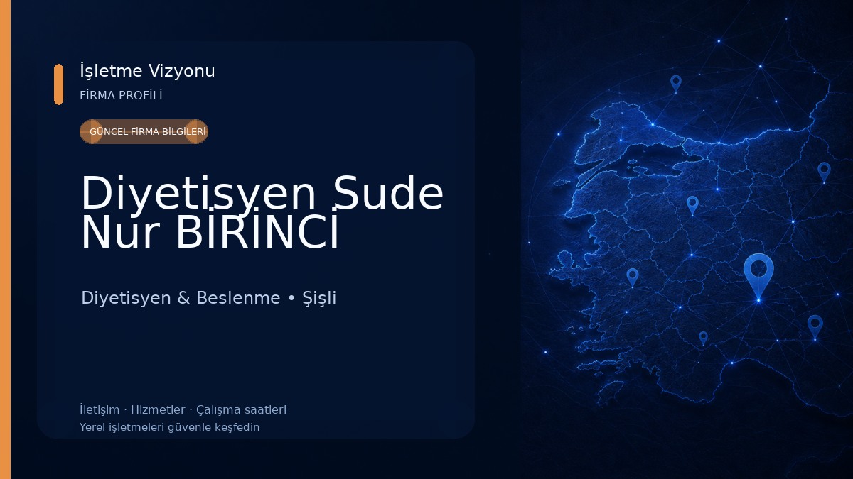 Diyetisyen Sude Nur BİRİNCİ Diyetisyen & Beslenme