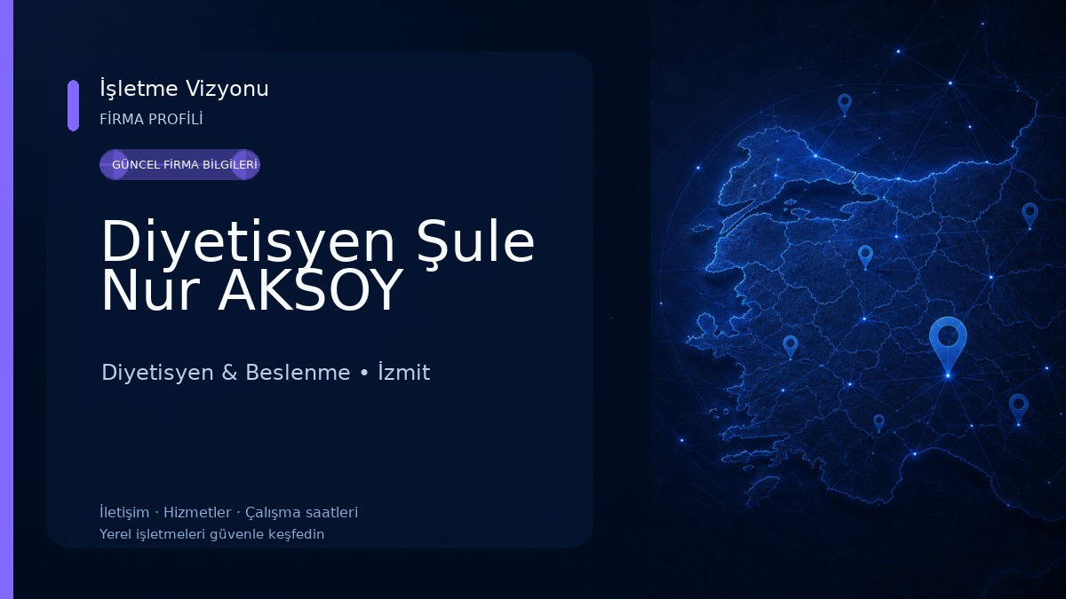 Diyetisyen Şule Nur AKSOY