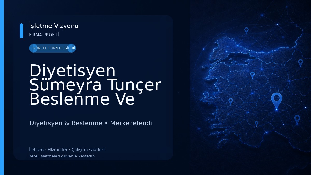Diyetisyen Sümeyra Tunçer Beslenme Ve Diyet Merkezi Diyetisyen & Beslenme